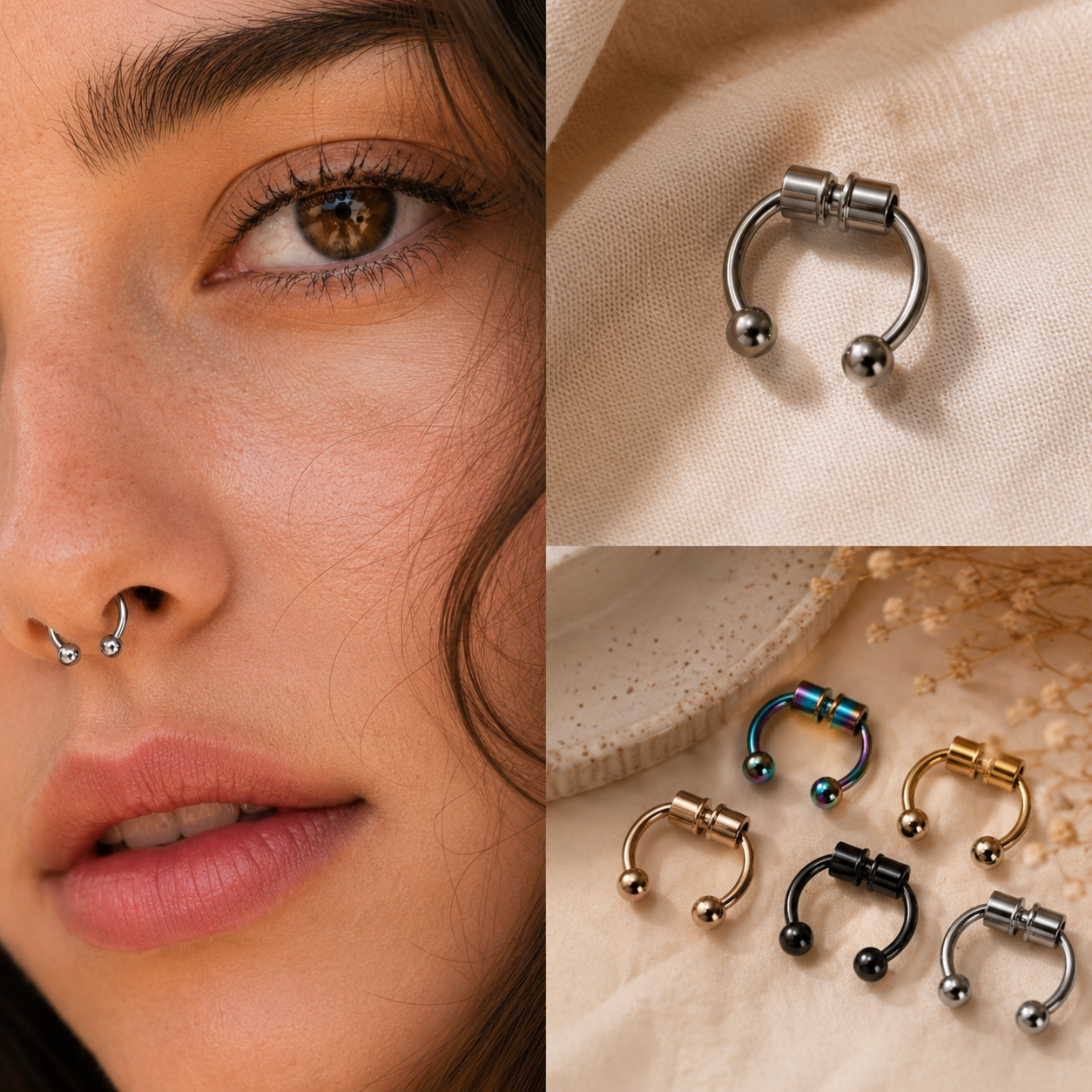 Faux Piercing Septum