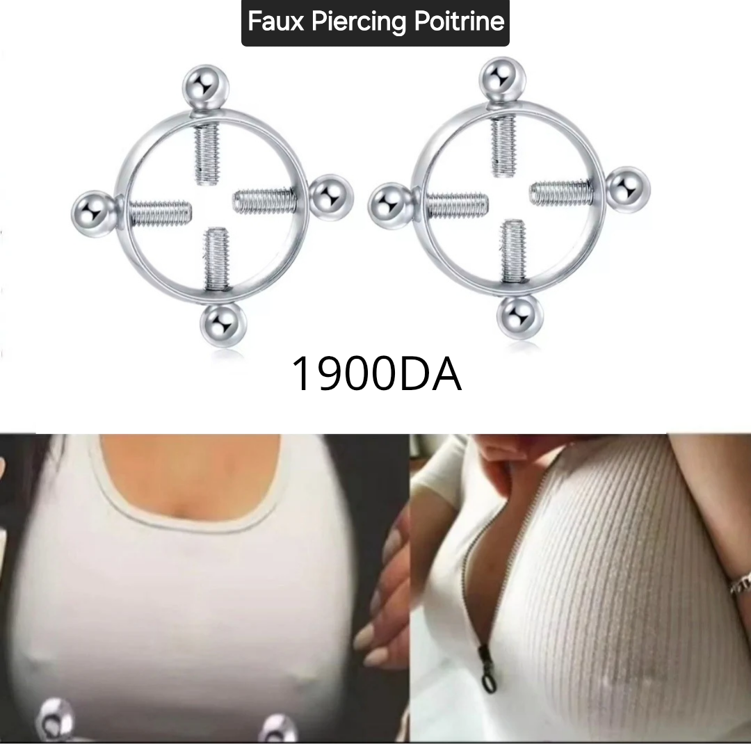 Faux-Piercing-poitrine
